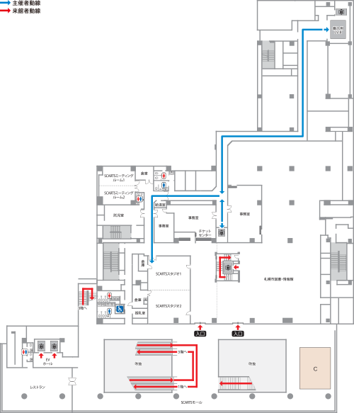 スカーツモール 2階平面図のイメージ