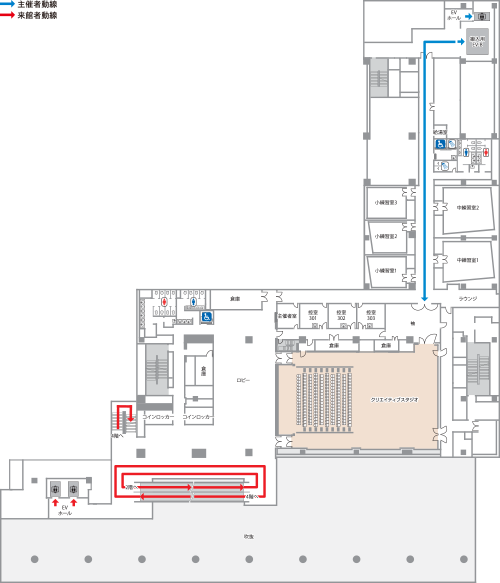 クリエイティブスタジオ 平面図のイメージ