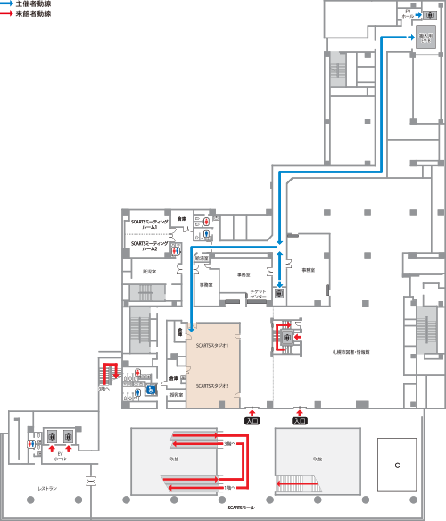 スカーツスタジオの平面図のイメージ