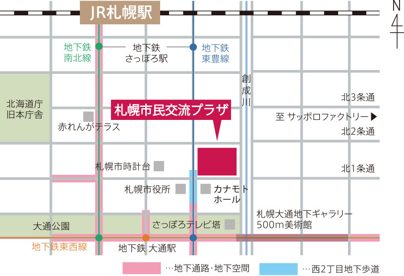 札幌市民交流プラザ 地図